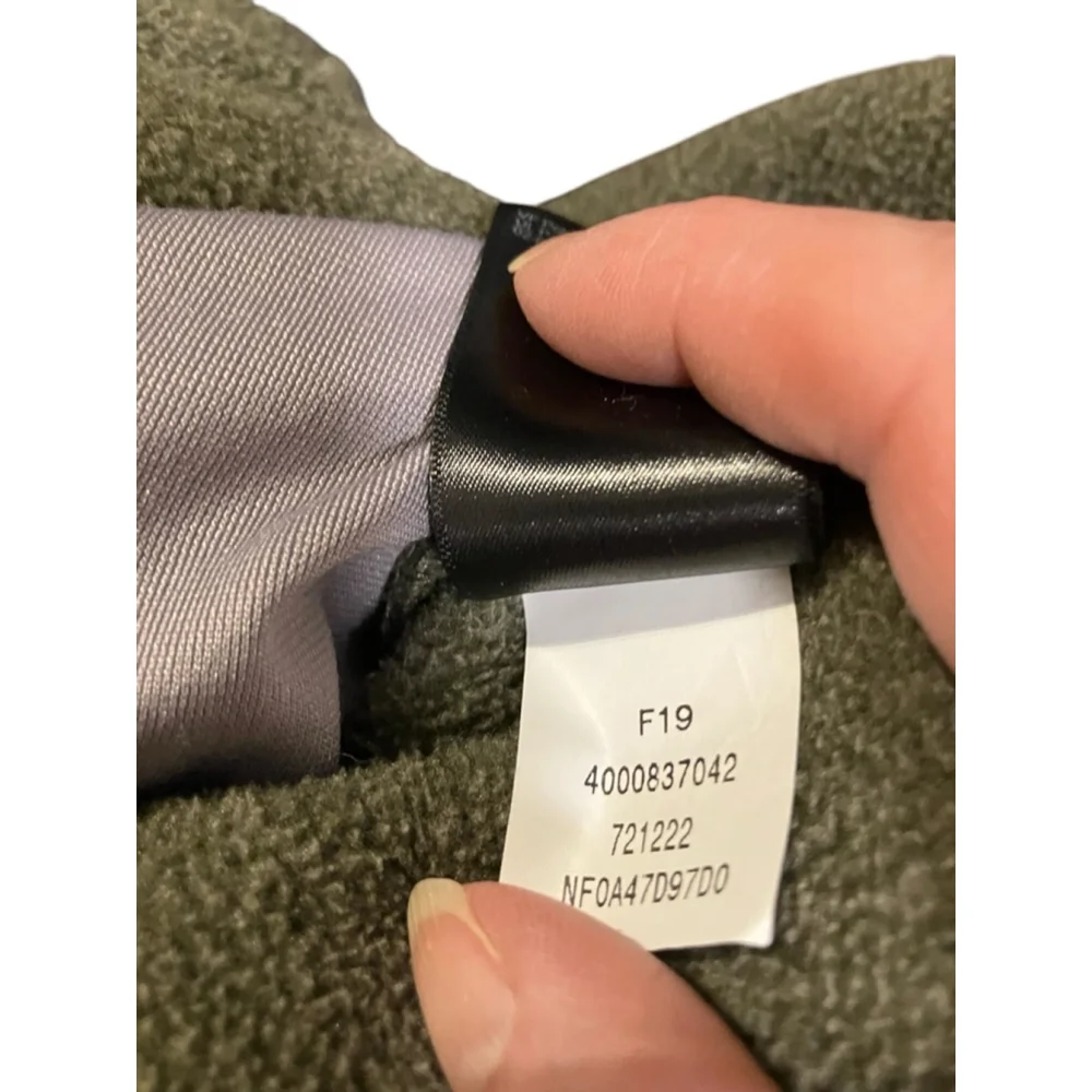 The North Face Olive Green Fleece Jacket Size L